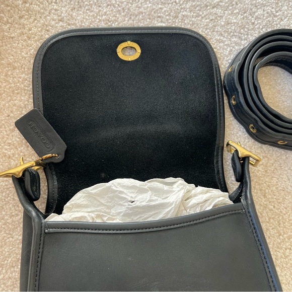 Vintage Coach 9965 small legacy flap Black made in USA - Picture 8 of 10